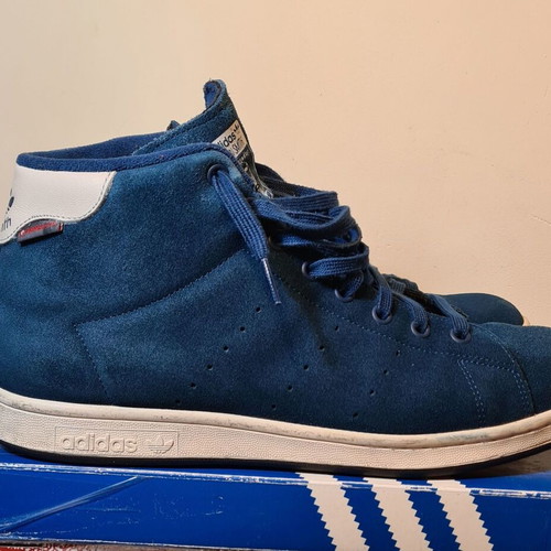 Adidas Stan Smith Winter boots used, blue suede, size 46