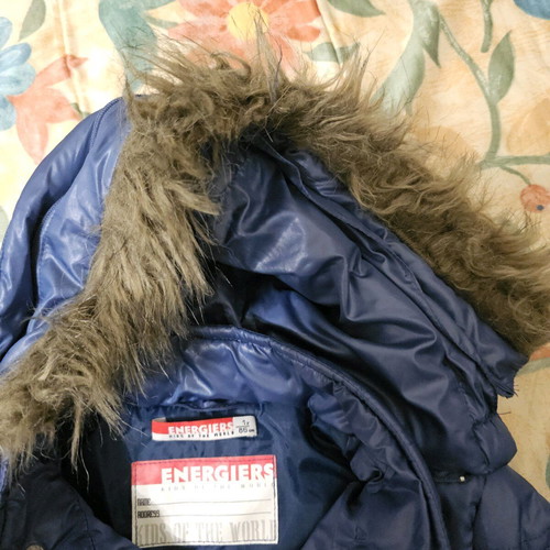Baby jacket used light blue warm for winter