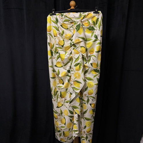 Top and skirt set with lemon print, size M