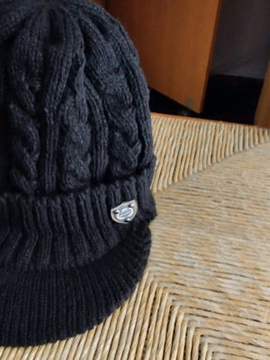 Men's hat cap new, black, one size
