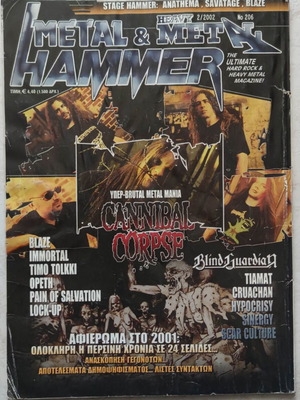 Metal Hammer & Heavy Metal magazine issue 206, February 2002