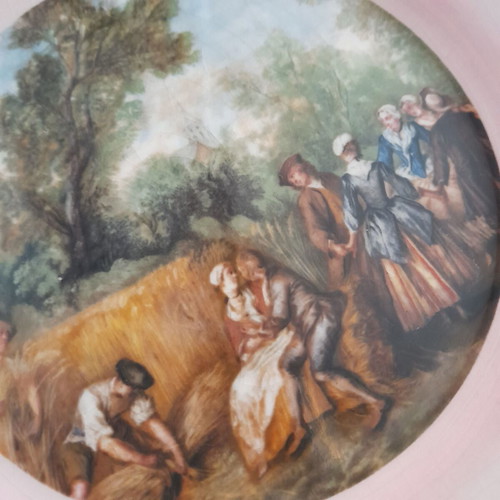 Vintage plates used, set of 2, 19cm diameter