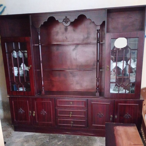 Vintage display cabinet used, heavy wood