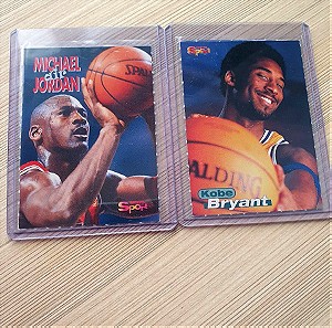 Kobe Bryant and Michael Jordan retro cards