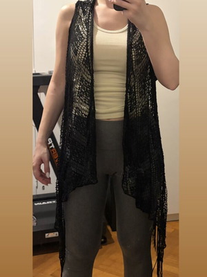 Black One Size Net Cover-Up like new for Swimwear or Clothes