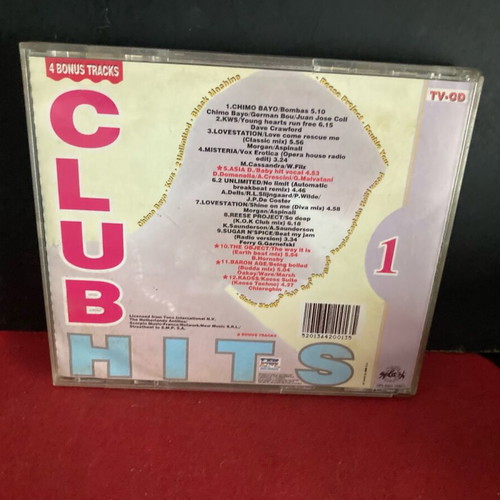 Club Hits 1 CD used, electronic