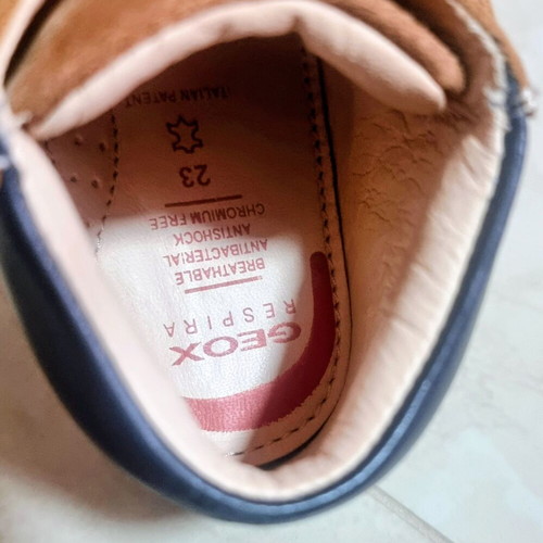 Geox Boys' Boot Like New, Size 23, Beige Brown