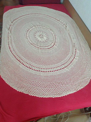 Handmade crochet doilies set of two new
