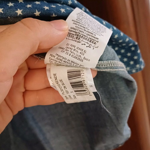 Pepe Jeans sleeveless shirt made of jean fabric new