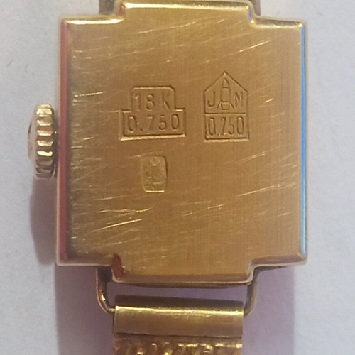 Avia Swiss Gold Watch 18k Mechanical Used Women's