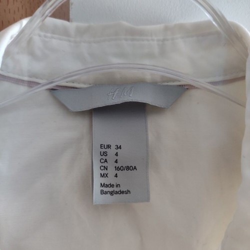 H&M Women's Shirt used, size XS, white
