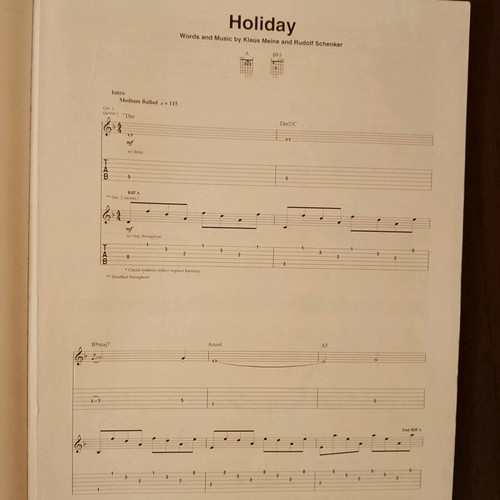 Best of Scorpions Sheet Music & Tablature used