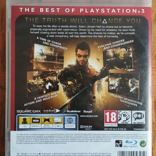 Deus Ex The Human Revolution PS3 game