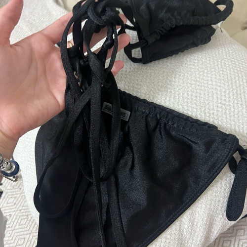 GIGI bikinis black with lurex like new, size M