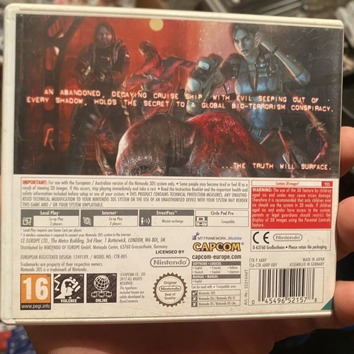 Resident Evil Revelations Nintendo 3DS game like new, CIB