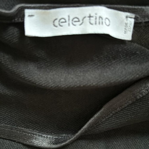 Celestino black pareo skirt for swimwear used, one size fits large