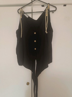 Marlen black summer blouse like new, one size