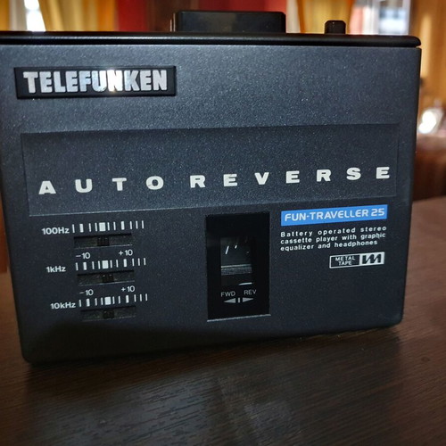 Telefunken Walkman Traveller Fun 25 like new portable HiFi cassette player