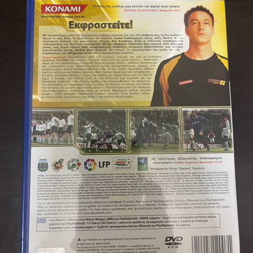 Pro Evolution Soccer 6 PS2 game used