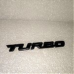  Διακοσμητικο Αυτοκολλητο Μεταλλικο Αυτοκινητου Turbo