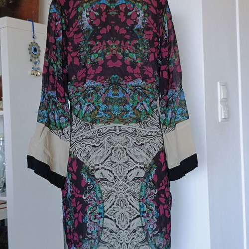 Etro silk dress XL IT46 like new, multicolor