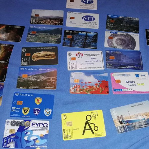Phone cards used, pack of 576 pieces