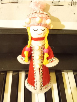 Handmade Christmas figure girl new