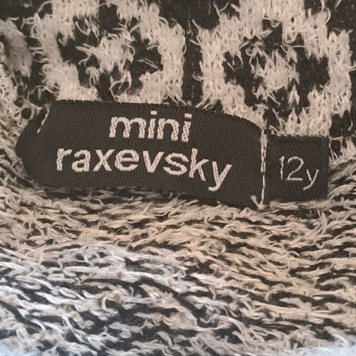 Mini Raxevsky girls' dress used, black and white, age 12