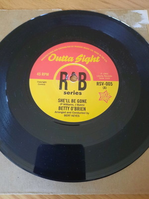 Betty O'Brien She'll Be Gone 45 RPM record mint, R&B / Soul