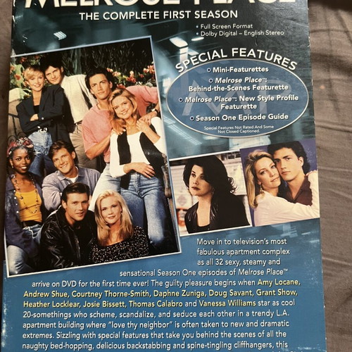 Melrose Place Season 1 DVD boxset used, English subtitles, Region 1 USA