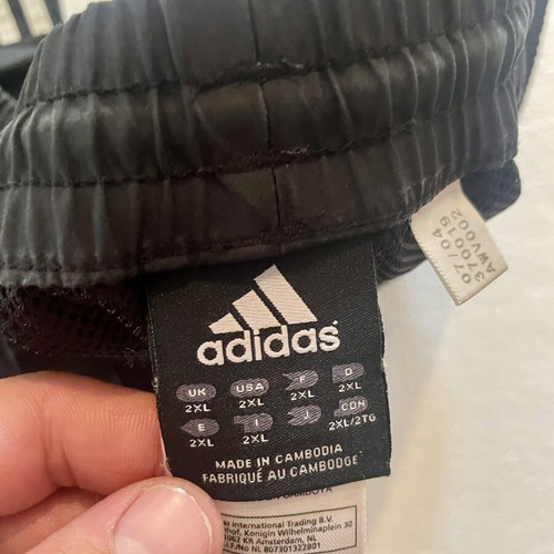 Adidas Vintage Windbreaker Track Pants like new, black, XXL