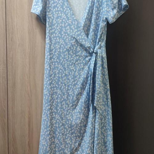 Floral dress Sinsay turquoise small like new