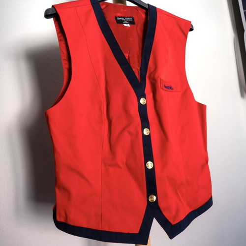 Vintage Goody's Vest 1992 by Makis Tselios Fashion like new, red, size M