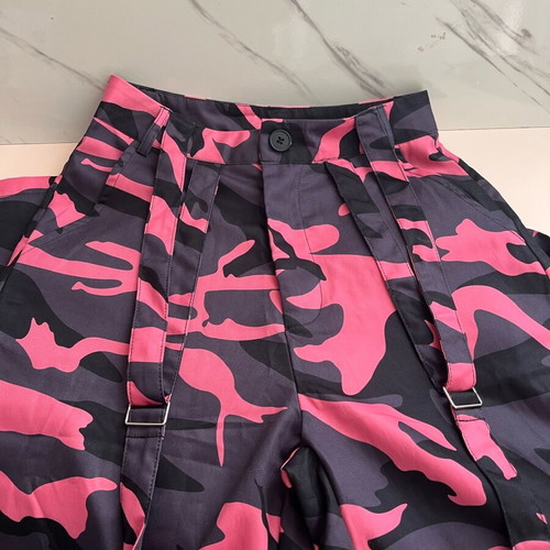 Shein Cargo Pants XS New Pink Black Camouflage