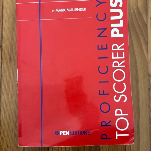Proficiency Top Scorer Plus book used, pencil marked