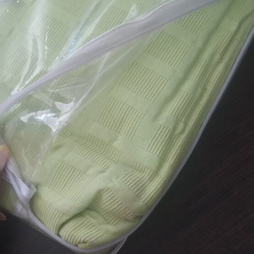 Cotton throw green, light green, 1.8x2.4 m for two-seater sofa