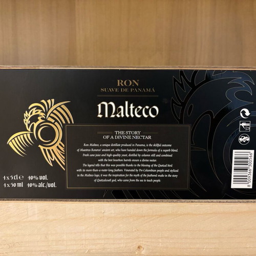 Malteco rum miniatures set of 4 50ml new, 10-25 years