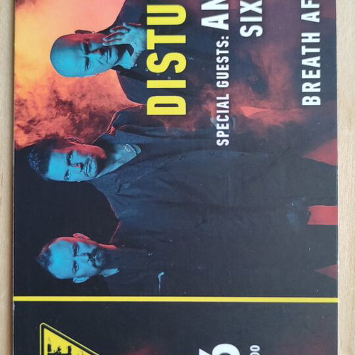 Disturbed Anthrax Concert Ticket like new 30-6-2019