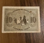 10 Drachmae 1944 used