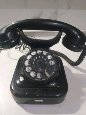 Vintage Siemens W28 rotary phone used, collectible
