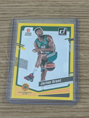 Κάρτα Jerian Grant Παναθηναϊκός Panini Euroleague 2023-24 Yellow καινούργιο