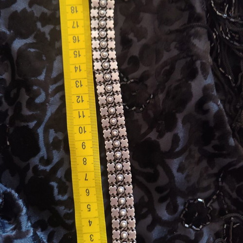 Vintage 925 Silver Bracelet with Screw Clasp, 41g, 18.5cm