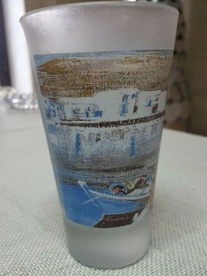 Collectible glass by painter Nikoleta Antonopoulou used
