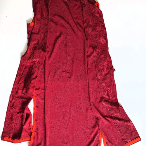 Kimono Remember Athens Mykonos unisex new, burgundy with orange trim