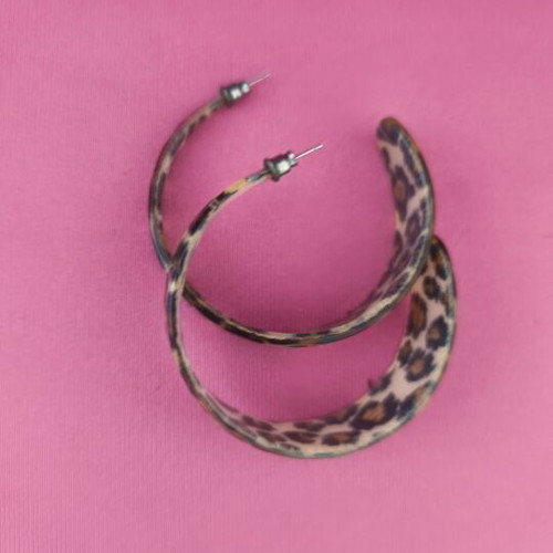 Leopard earrings used, multicolor