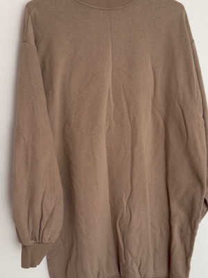 H&M sweatshirt dress used, size M, beige