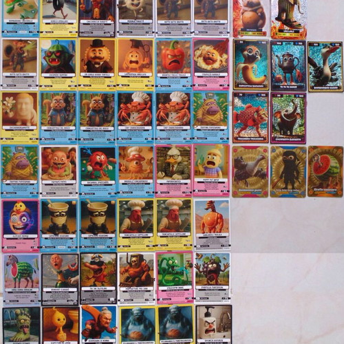 Skifidol Italian Brainrot Panini collectible cards pack of 64 like new