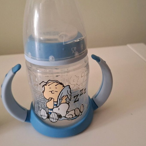Baby water cups used 150ml with nipples and protective caps
