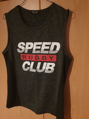 Sleeveless t-shirt size M like new, black
