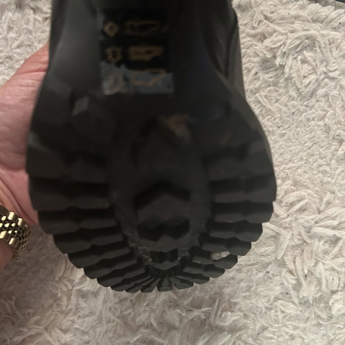 Steven leather black combat boots, size 39